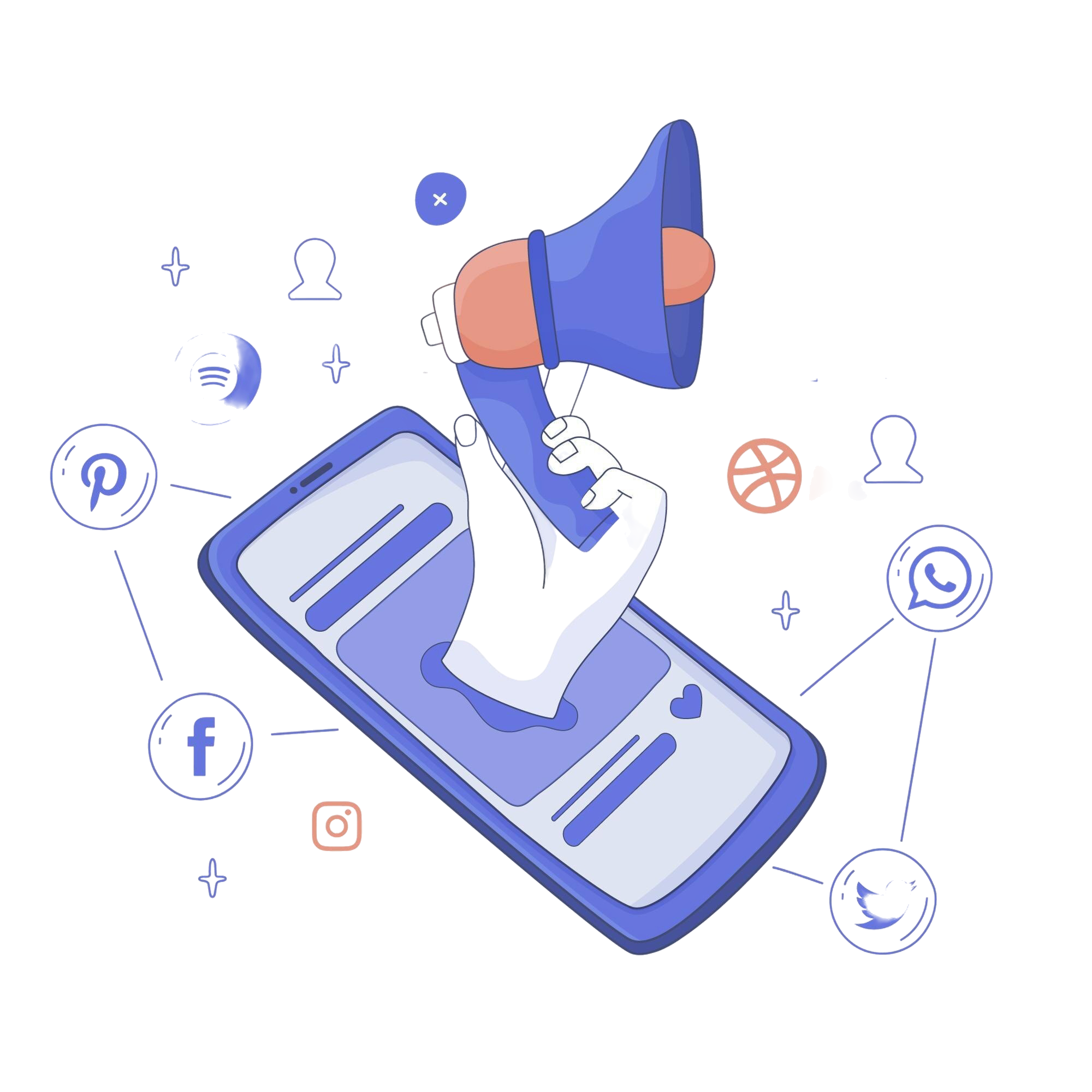 facebook post illustration notifications