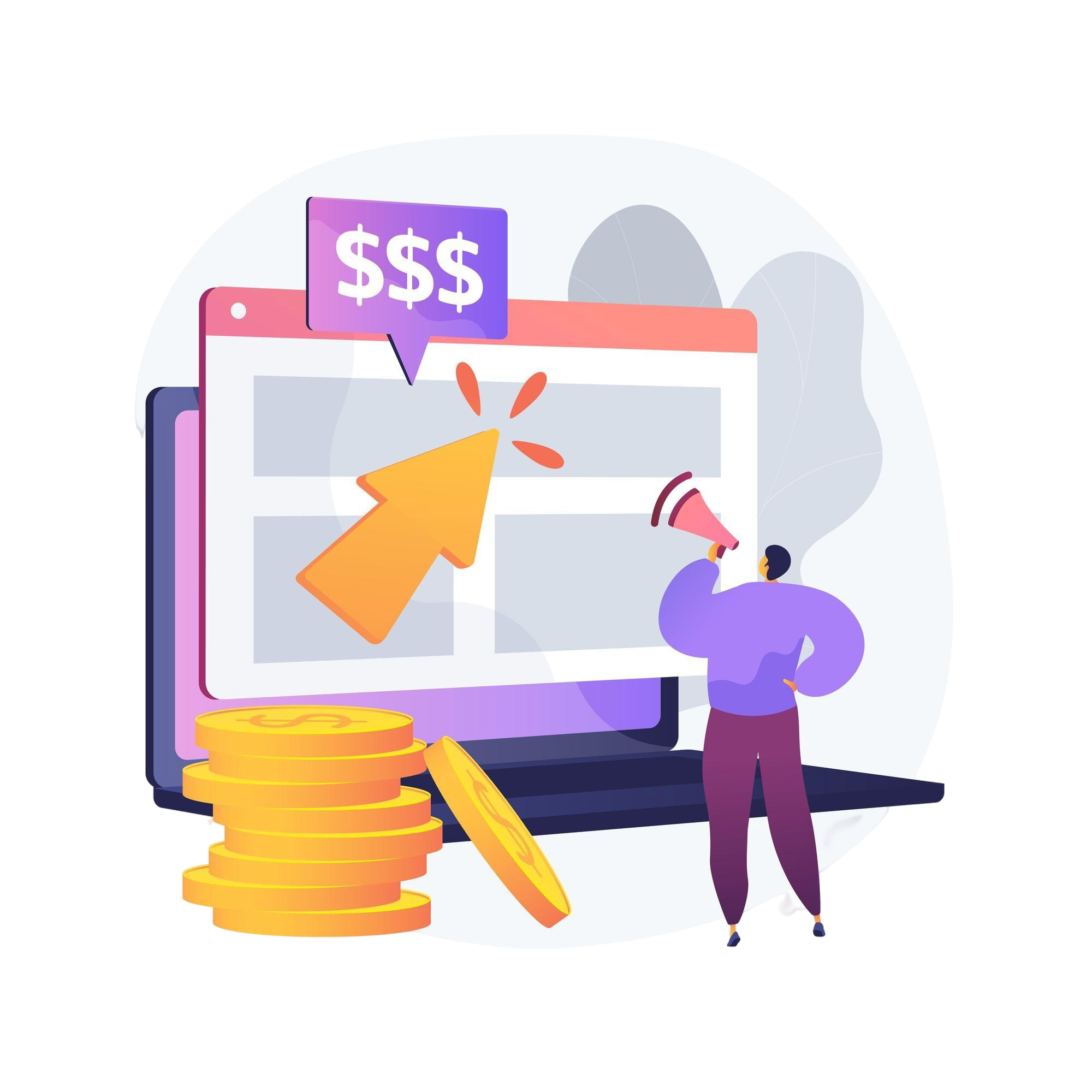 ppc campaign abstract concept illustration